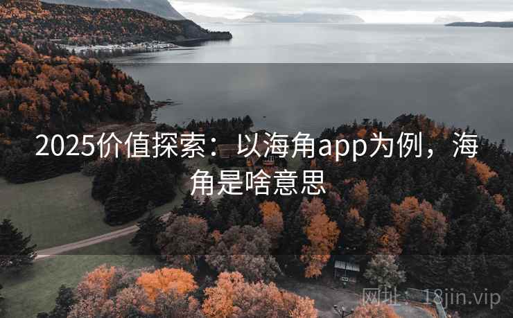 2025价值探索：以海角app为例，海角是啥意思