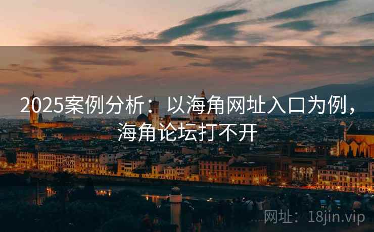 2025案例分析：以海角网址入口为例，海角论坛打不开