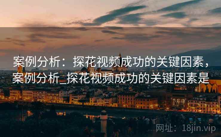 案例分析：探花视频成功的关键因素，案例分析_探花视频成功的关键因素是